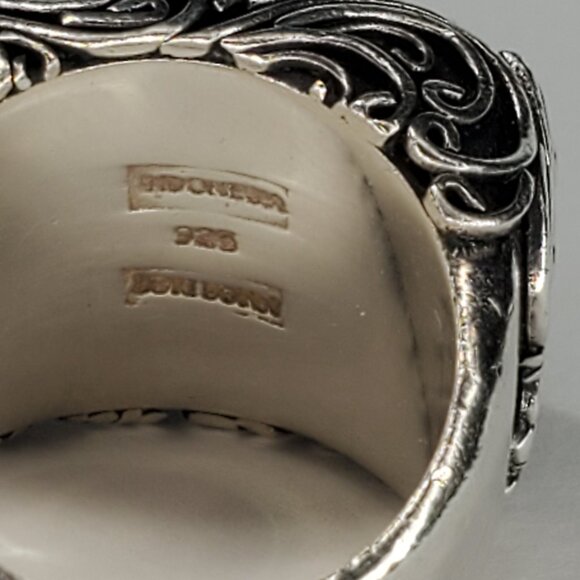 Lori Bonn Rose Quartz Sterling Silver Ring, Size 6.25 - Picture 4 of 8